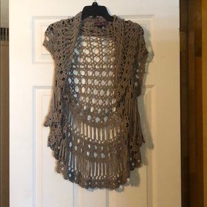 Tan Rock & Roll Cowgirl Vest